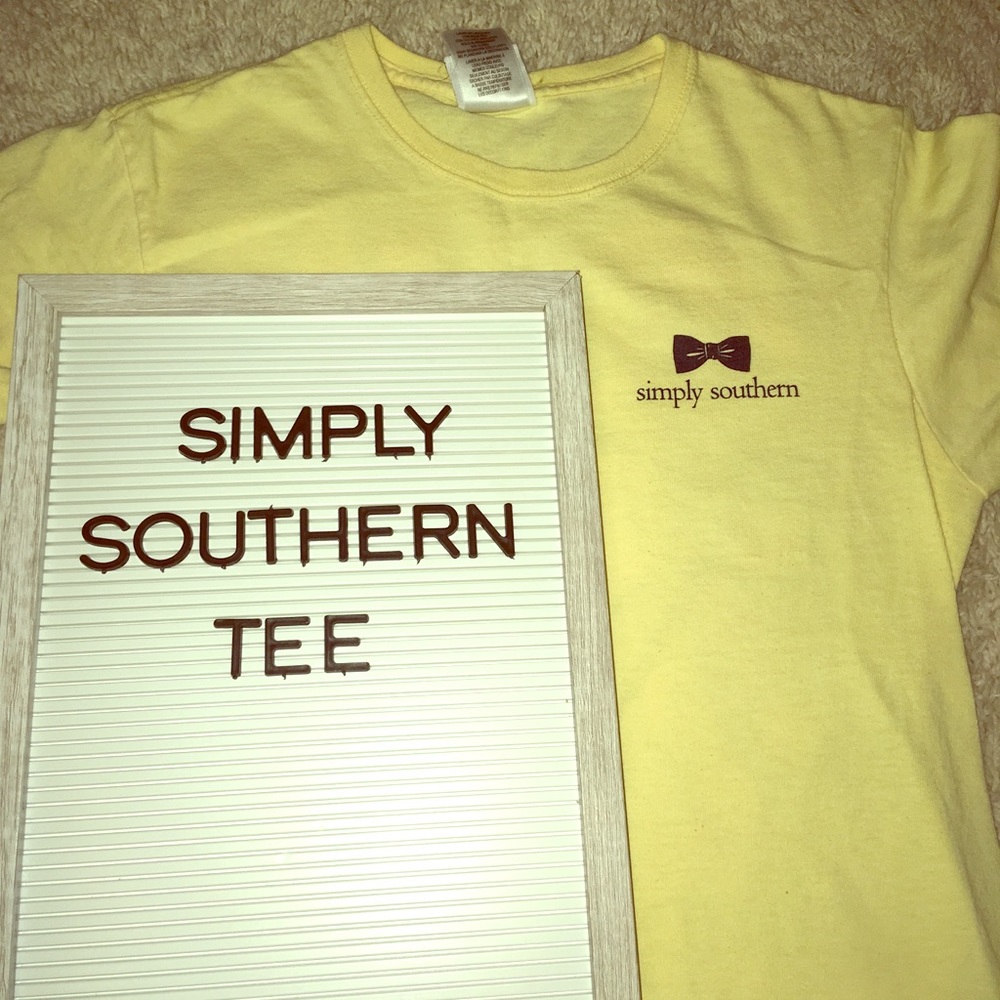 Yellow simply southern t-shirt